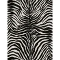 Dolce & Gabbana zebra-print rectangular blanket - Black
