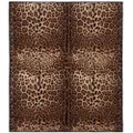 Dolce & Gabbana leopard-print cotton towel - Brown