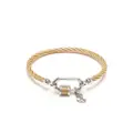 Charriol Forever Lock cable bangle - Gold