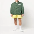 Mackintosh logo-patch long-sleeve shirt jacket - Green