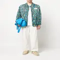 Mackintosh leopard-print shirt jacket - Blue