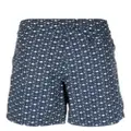 Orlebar Brown floral-print swim shorts - Blue