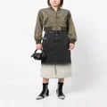 izzue faded high-waisted denim skirt - Black
