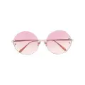 Linda Farrow Lotus round-frame sunglasses - Silver