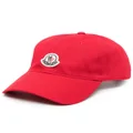 Moncler stripe detailing baseball hat - Red