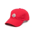 Moncler stripe detailing baseball hat - Red
