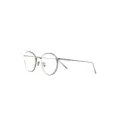 Linda Farrow Comer round-frame glasses - Silver