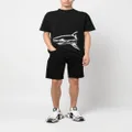 Philipp Plein mid-rise denim shorts - Black