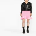 Alexander McQueen peplum hem ribbed miniskirt - Pink
