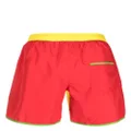 Moschino colour-block logo-print swim shorts - Yellow