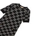 Gucci GG-jacquard short-sleeve dress - Black