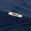 TEKLA logo patch organic cotton towel - Blue