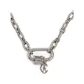 Charriol Forever Lock cable-link necklace - Silver