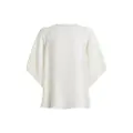 ETRO teardrop-neckline detail blouse - White