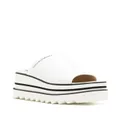 Stella McCartney platform-sole slip-on sandals - White
