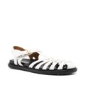 Marni strappy flat sandals - White