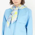 Ferragamo Ninfee silk scarf - Blue