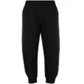 Moncler logo-trim cotton track pants - Black