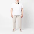 BOSS two-tone collar polo shirt - White