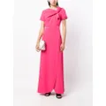 Paule Ka asymmetric maxi dress - Pink