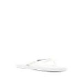 Dsquared2 embossed-logo flip flops - White