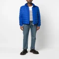 Moncler Akio logo-print padded jacket - Blue