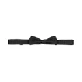 Emporio Armani Kids silk waffle-effect bow-tie - Black