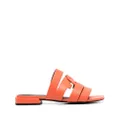 Furla multi-strap leather sandals - Orange