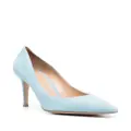 Gianvito Rossi pointed toe suede pumps - Blue