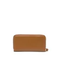Jil Sander logo-print zip-up wallet - Brown