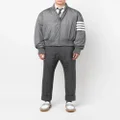 Thom Browne 4-Bar stripe bomber jacket - Grey