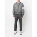 Thom Browne 4-Bar stripe bomber jacket - Grey