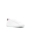 MSGM contrast heel-counter leather sneakers - White