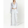 Dion Lee corset-bodice long-sleeve top - White