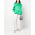 MSGM abstract-print blouse - Green