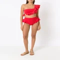 Clube Bossa Malgosia ruffled bikini top - Red