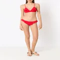 Clube Bossa Winni ruffle-embellished bikini top - Red