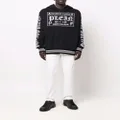 Philipp Plein logo-print pullover hoodie - Black
