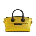 Giuseppe Zanotti mini metallic leather tote bag - Yellow
