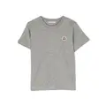 Moncler Enfant logo-patch short-sleeve T-shirt - Grey