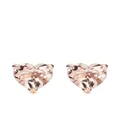 David Yurman 18kt rose gold Chatelaine Heart morganite stud earrings - Pink