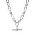 David Yurman sterling silver Lexington chain diamond necklace