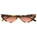 Philipp Plein cat-eye frame sunglasses - Brown