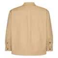 Valentino Garavani leather-pocket shirt jacket - Neutrals