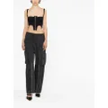Dion Lee Double Arch bustier top - Black