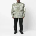 Balmain faded-effect military jacket - Green