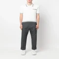 Thom Browne waffle-knit polo shirt - White