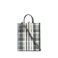 Thom Browne 4-bar stripe tote bag - Grey