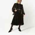 Dolce & Gabbana DG-logo satin midi dress - Black