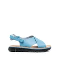 Camper Oruga crossover-strap sandals - Blue